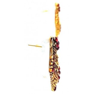 Golden Oxidized Women Earring Jhumka Jhumki Jewelry Drop PushBack Classy Gift 70